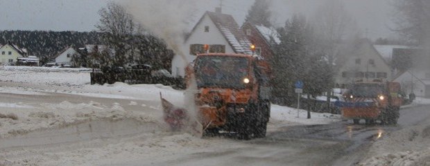 Schneepflüge im Einsatz